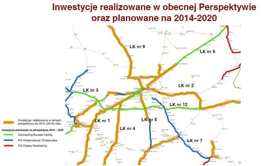 Inwestycje kolejowe realizowane w obecnej perspektywie unijnej i nowej na lata 2014-2020. Z archiwum Mazowieckiego Urzędu Wojewódzkiego w Warszawie