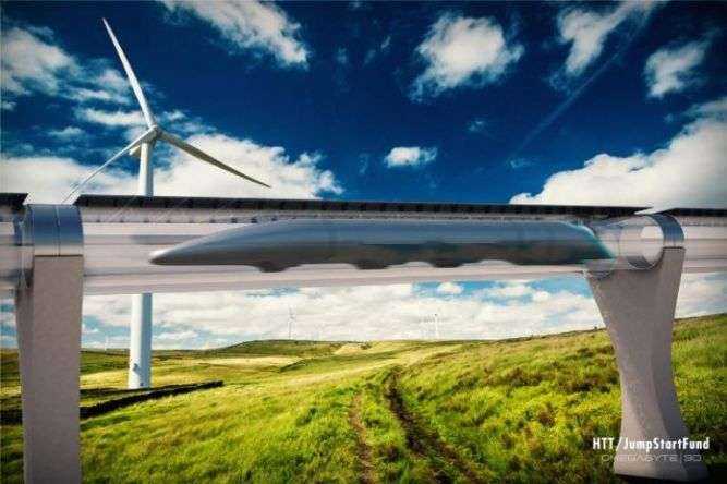 Hyperloop. Źródło: HTT